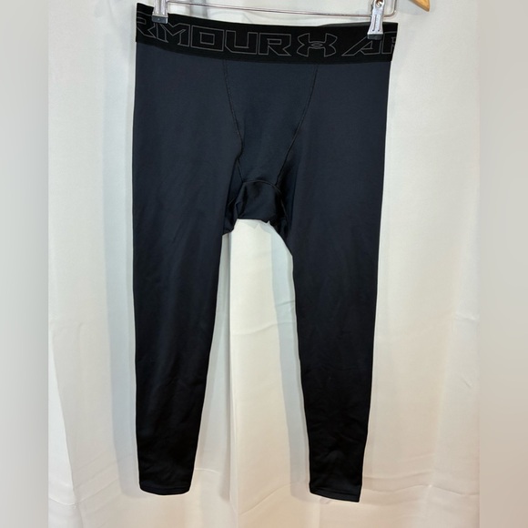 Under Armour Cold Gear Compression Black Womens Leggings Large - Picture 1 of 8